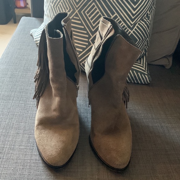 The Kooples fringe boots.  Purchased in Paris! - Picture 2 of 4
